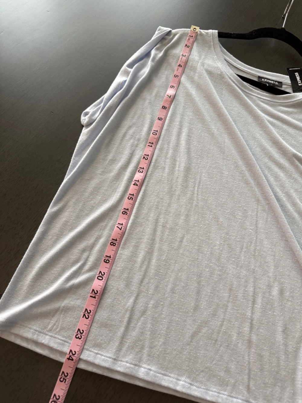 Express Light Blue Top - Picture 4 of 6
